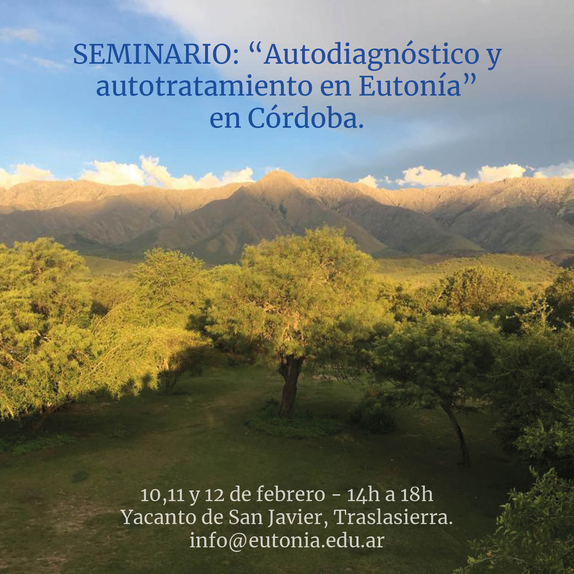 Seminario en Córdoba: Autodiagnostico y autotratamiento en Eutonía